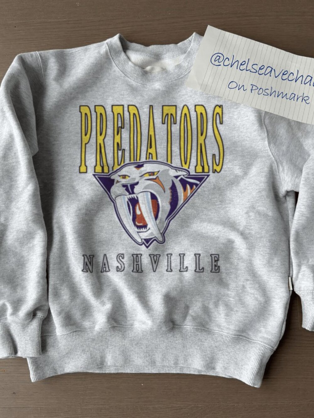 Vintage Nashville Predators Hockey Sweatshirt, NHL Nashville Predators Shirt Tee